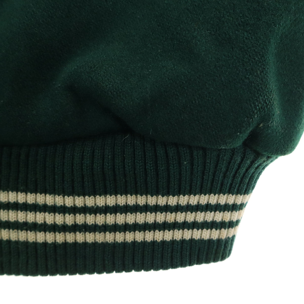 HOTSCOOP ホットスクープ 70s 日本製 ウールブレンド ヴィンテージ スタジャン F グリーン系 袖レザー メンズ