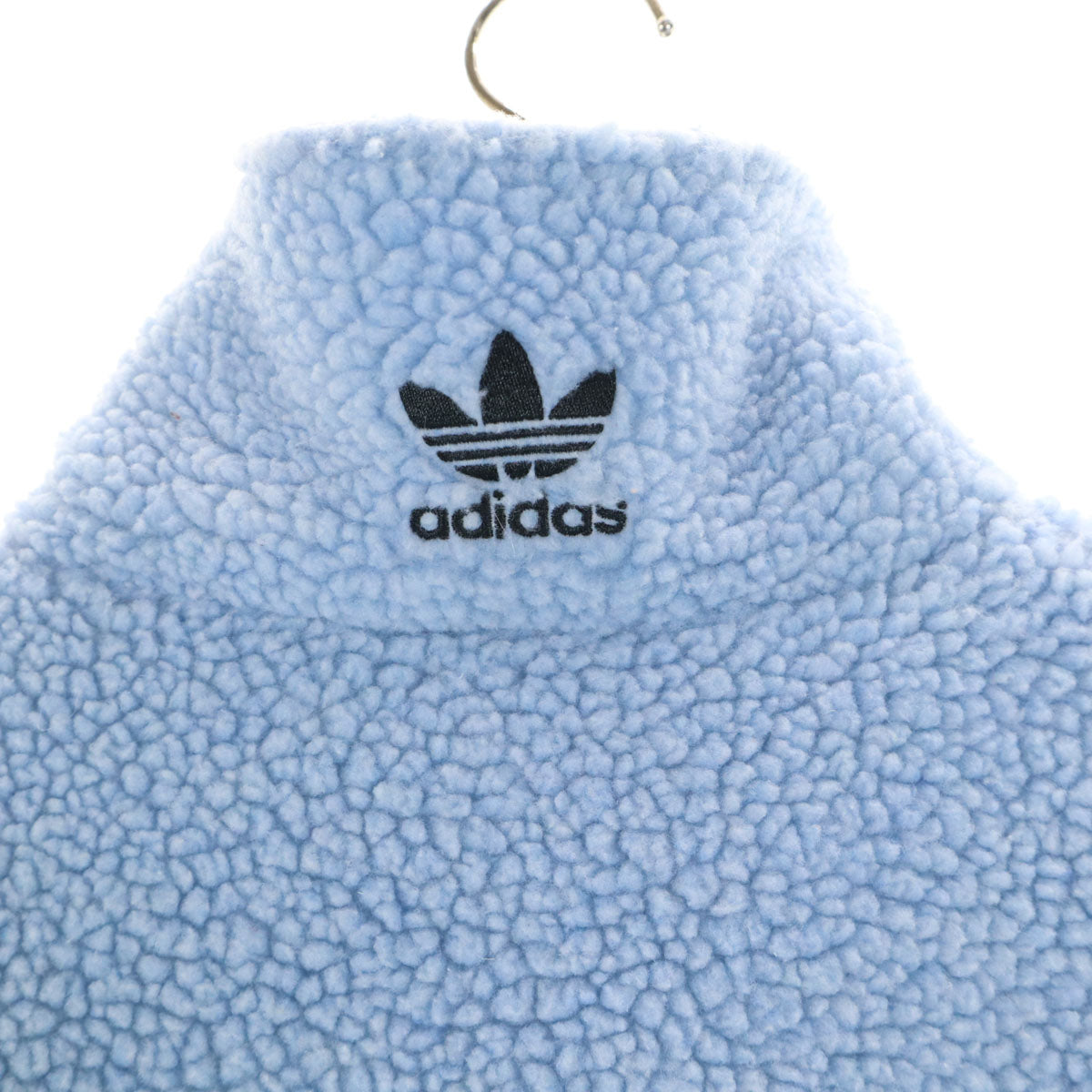 adidas アディダス トレフォイルロゴ フリースジャケット L ブルー系 メンズ