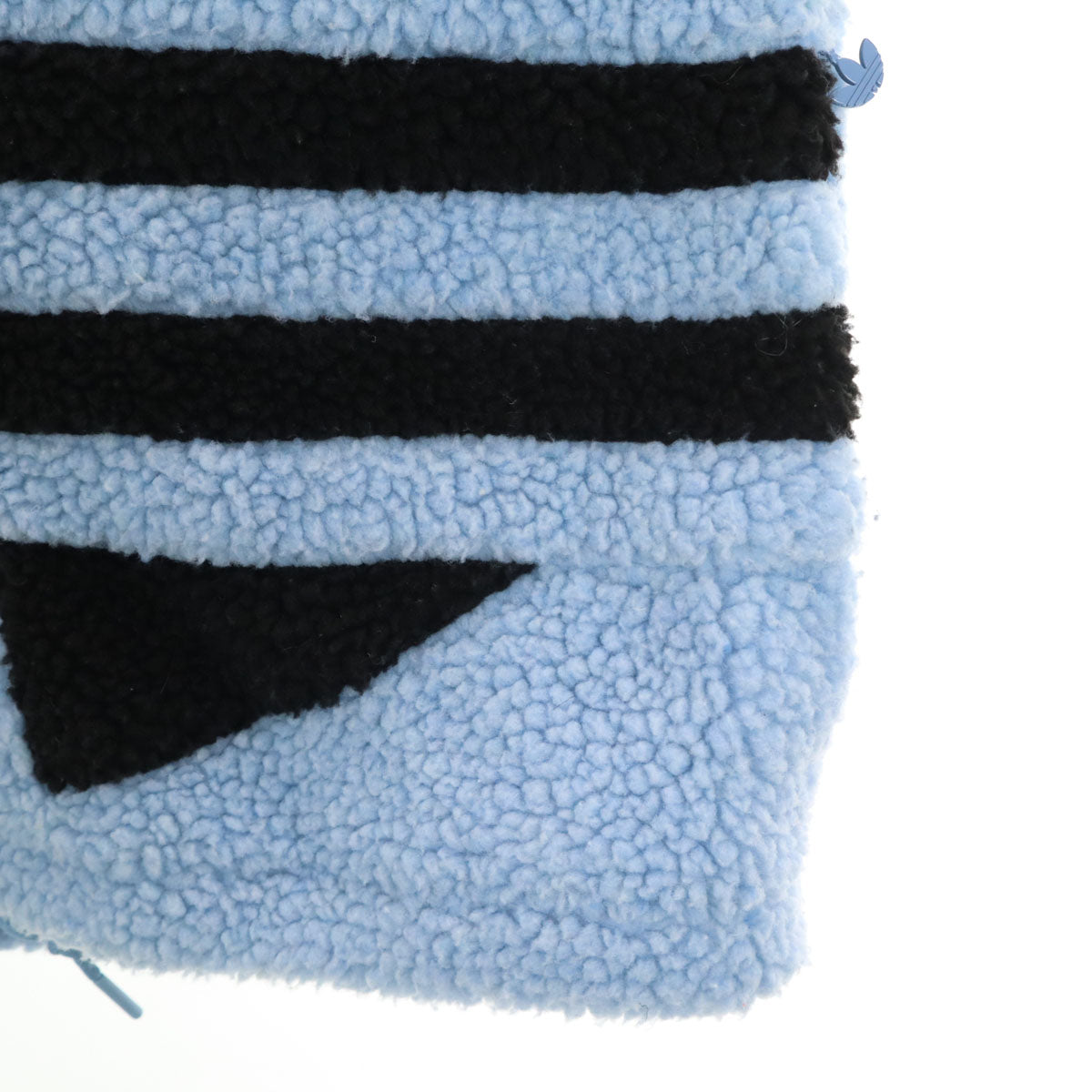 adidas アディダス トレフォイルロゴ フリースジャケット L ブルー系 メンズ