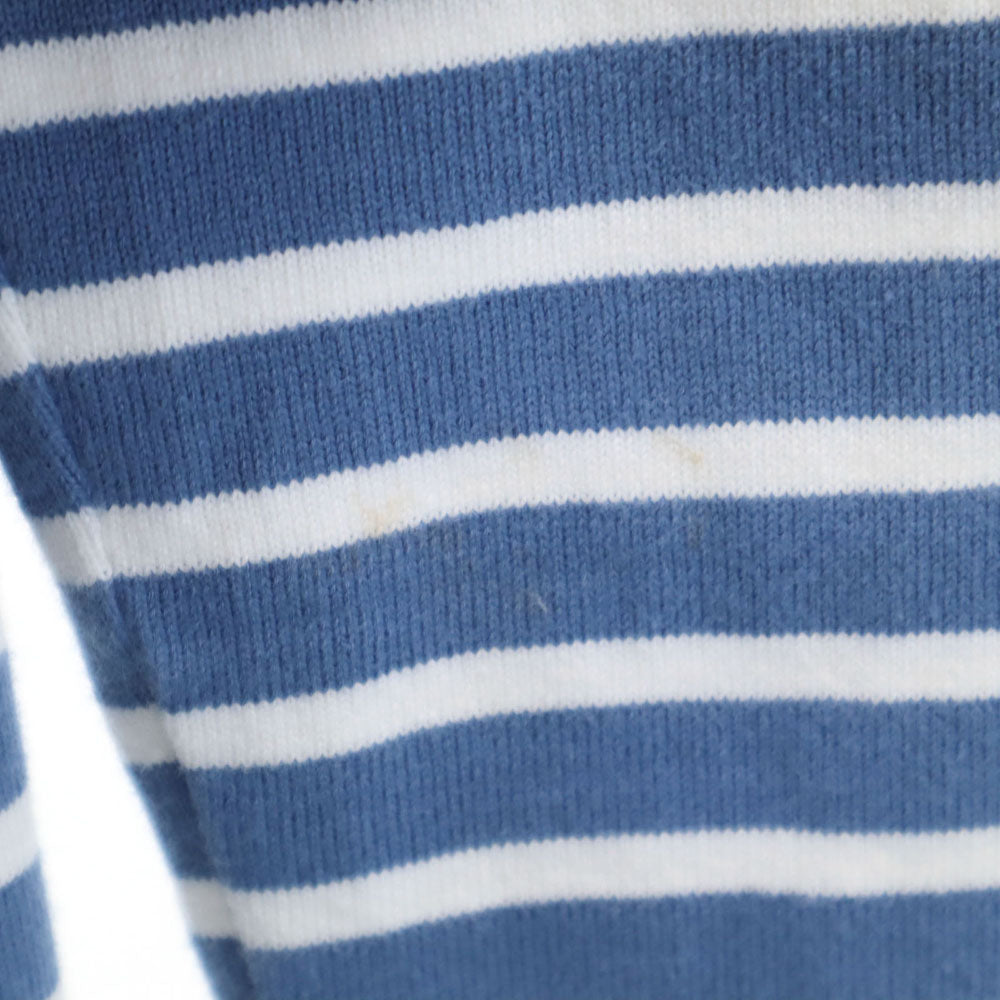 Nigel Cabourn ナイジェルケーボン 日本製 ボーダー柄 長袖 カットソー 50 ブルー メンズ