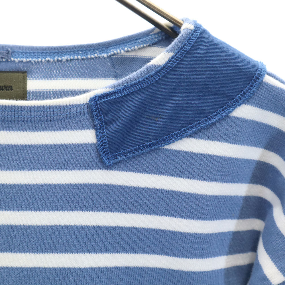 Nigel Cabourn ナイジェルケーボン 日本製 ボーダー柄 長袖 カットソー 50 ブルー メンズ