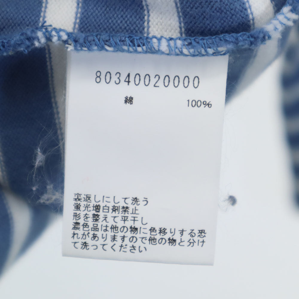 Nigel Cabourn ナイジェルケーボン 日本製 ボーダー柄 長袖 カットソー 50 ブルー メンズ