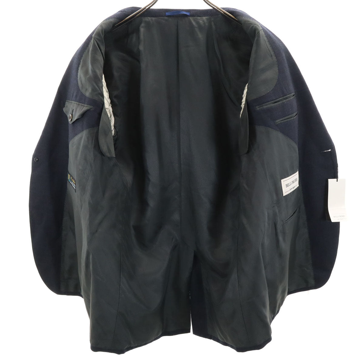 未使用 BELLUMORE ベルモーレ 日本製 テーラードジャケット AB5 ネイビー メンズ
