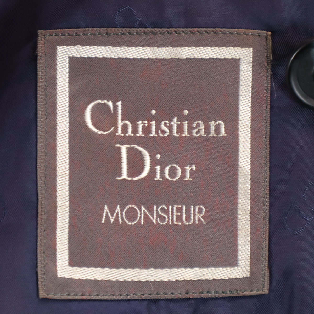 Christian Dior MONSIEUR クリスチャンディオール ムッシュ 90s オールド テーラードジャケット 100-94-170 ネイビー メンズ