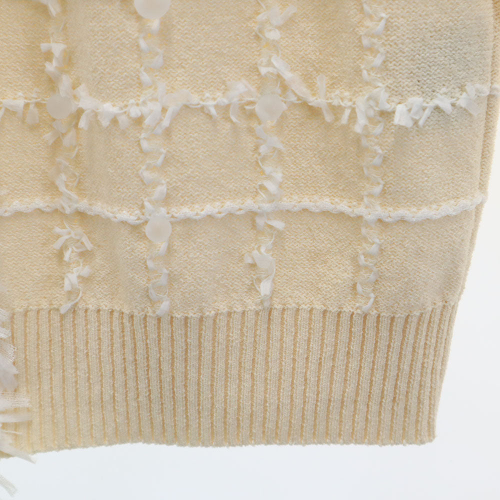 Rene ルネ 日本製 長袖 ジップアップ カーディガン 36 ベージュ レディース