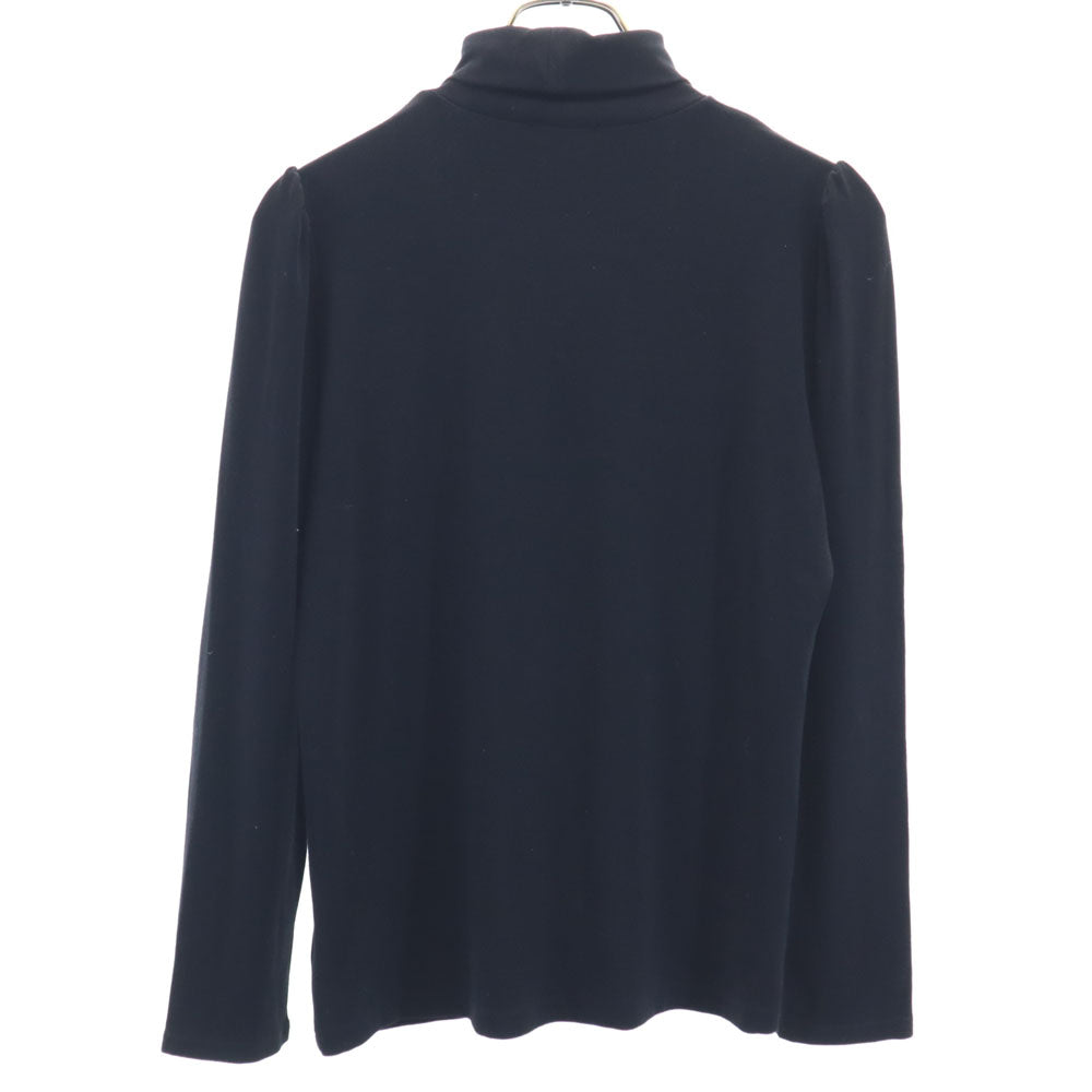 FOXEY NEW YORK フォクシーニューヨーク 日本製 レーヨンブレンド 長袖 タートルネック セーター 42 ブラック レディース