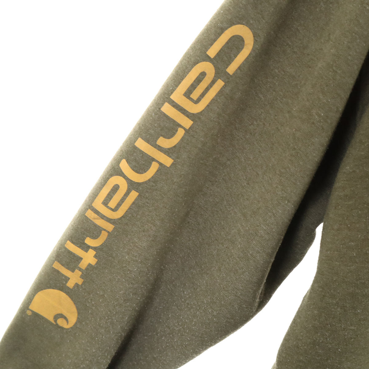 Carhartt カーハート 長袖 スウェットパーカー XL カーキ 裏起毛 プルオーバー メンズ