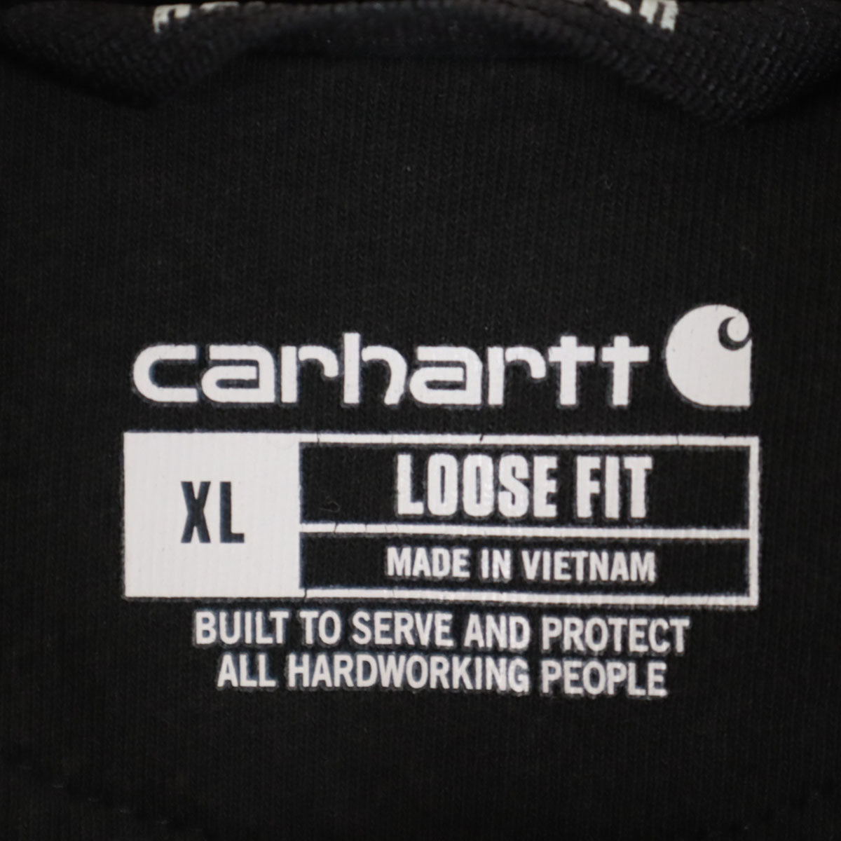 Carhartt カーハート 長袖 スウェットパーカー XL ブラック 裏起毛 プルオーバー メンズ