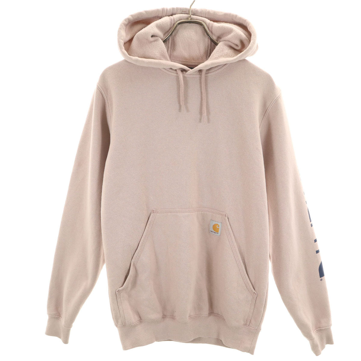 Carhartt カーハート 長袖 スウェットパーカー XS くすみピンク 裏起毛 プルオーバー メンズ