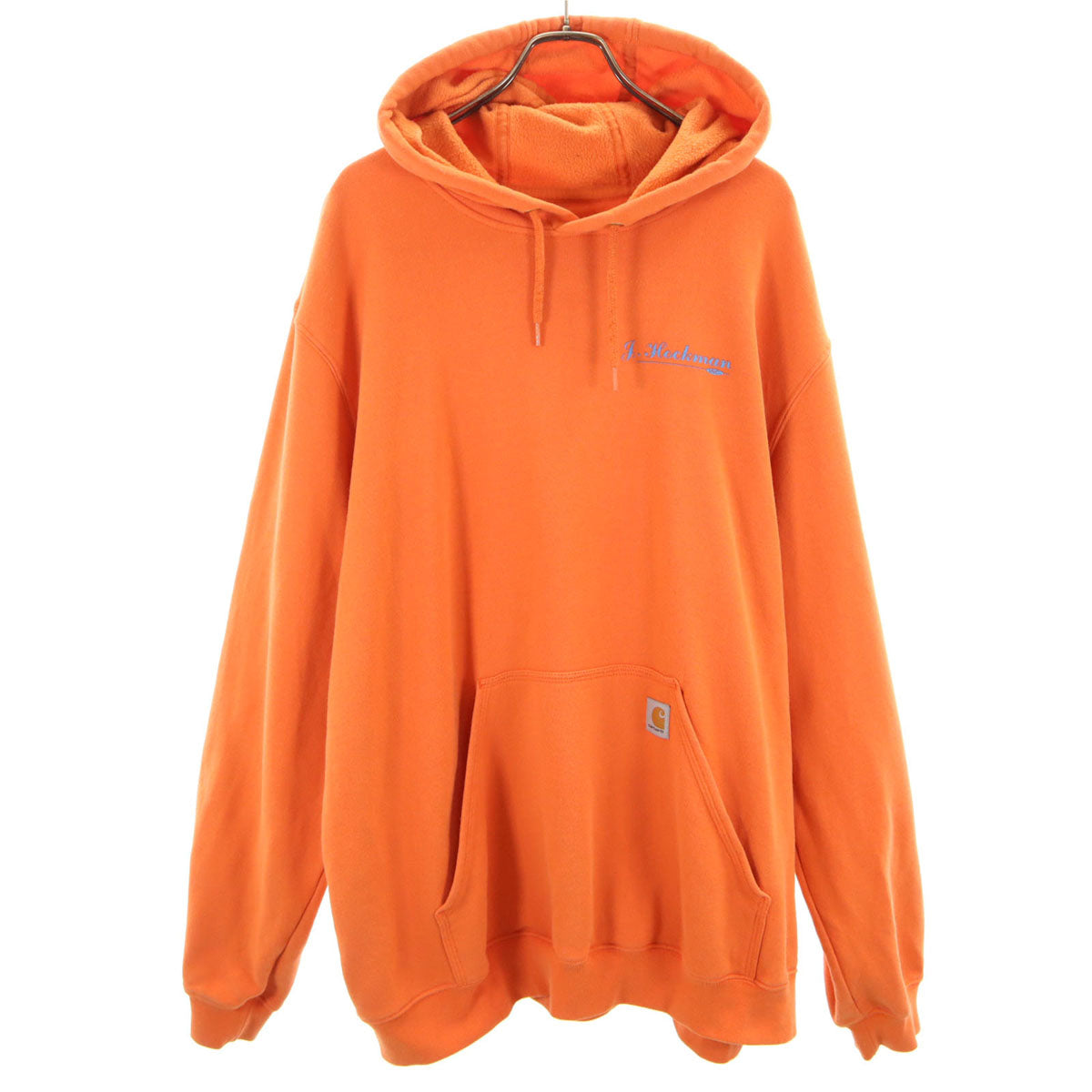 Carhartt カーハート 長袖 スウェットパーカー 2XL オレンジ 裏起毛 プルオーバー メンズ