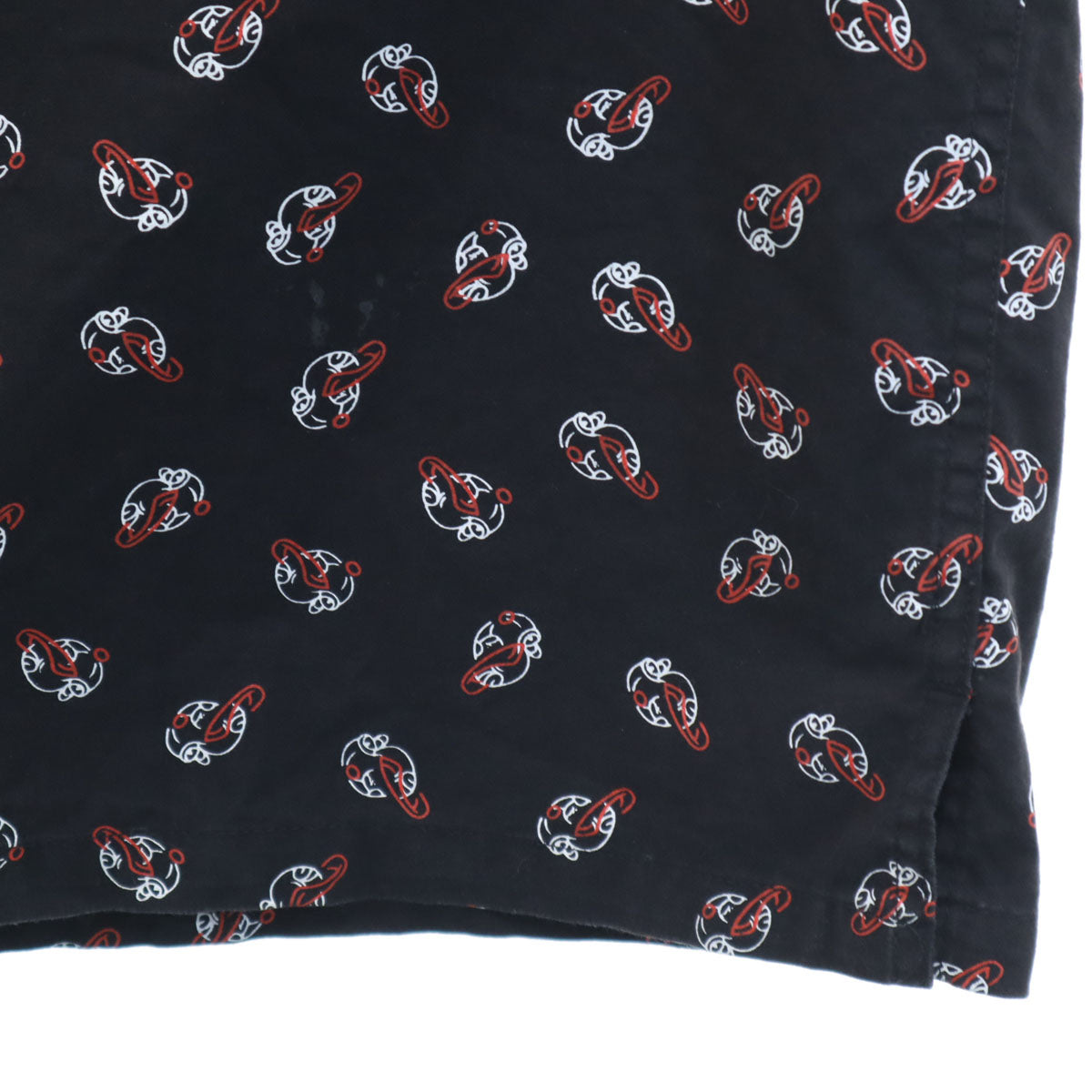 SOHK ショック 総柄 長袖 シャツ XXL ブラック ビッグサイズ メンズ