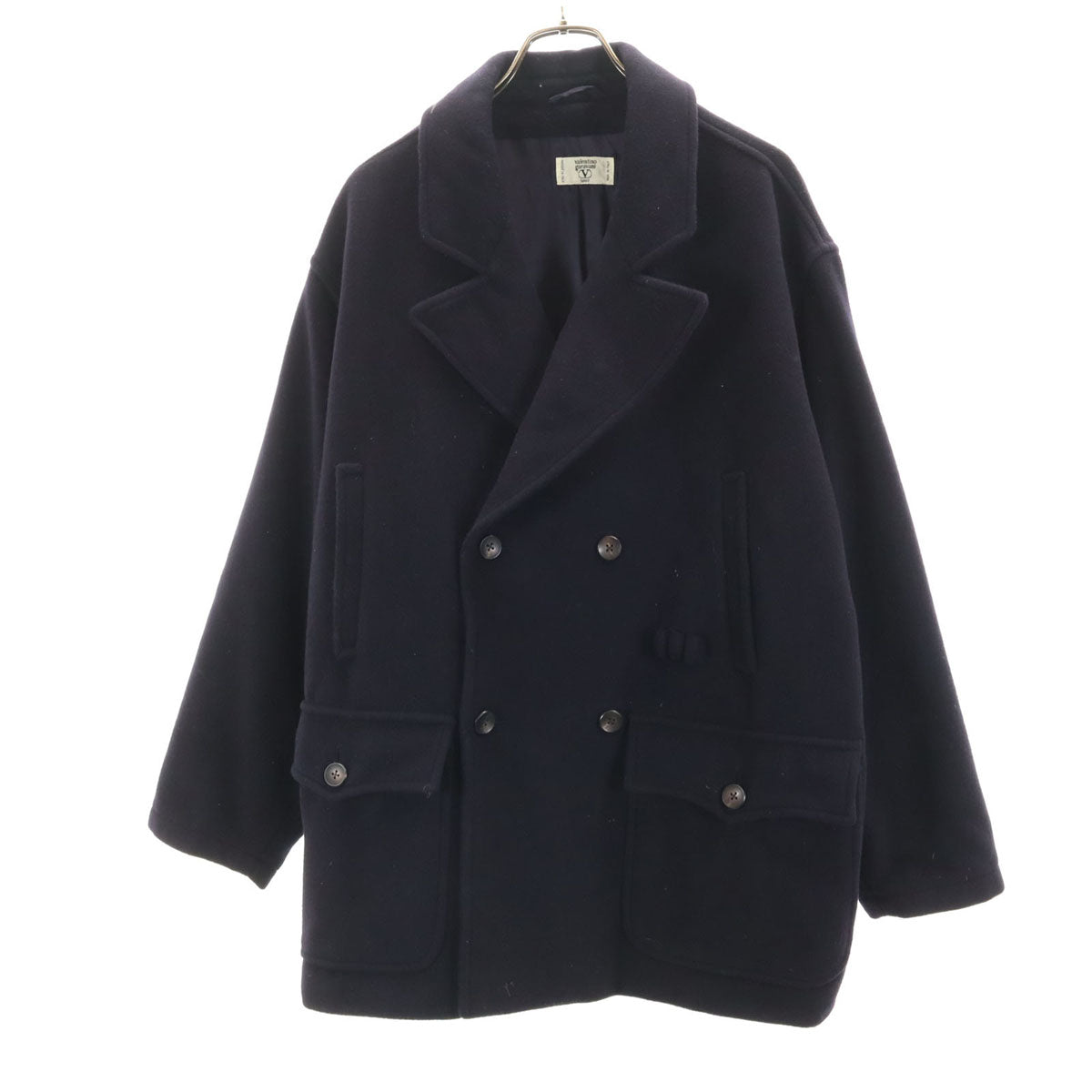 Valentino Garavani ヴァレンティノガラヴァーニ イタリア製 コート 50 ネイビー メンズ