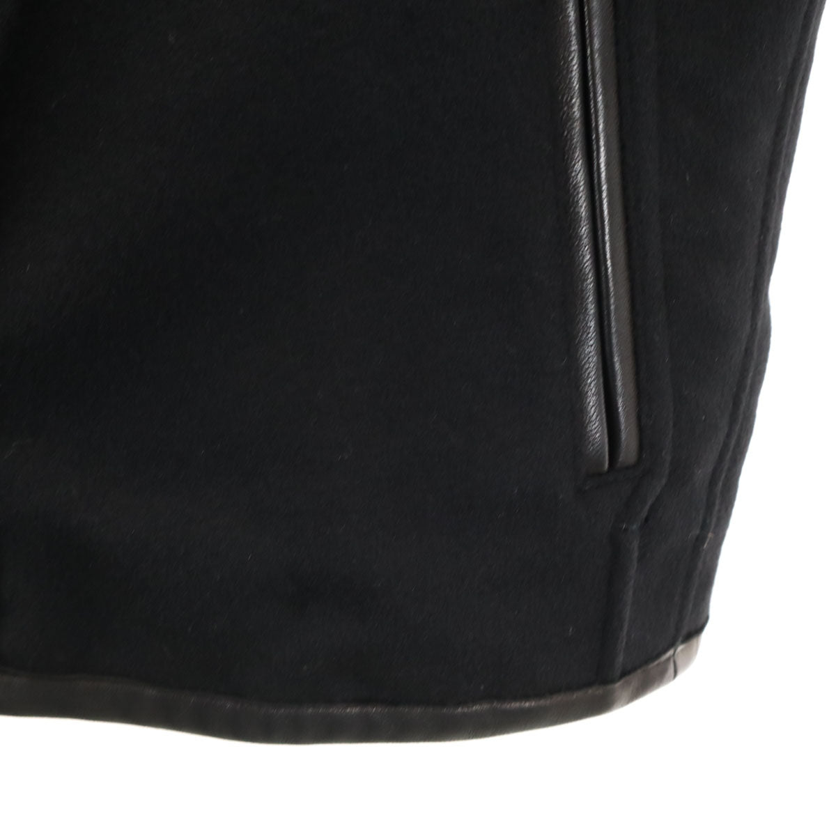 slow gun & co スローガンアンドコー 日本製 切替 ジャケット 3 ブラック 袖レザー レディース