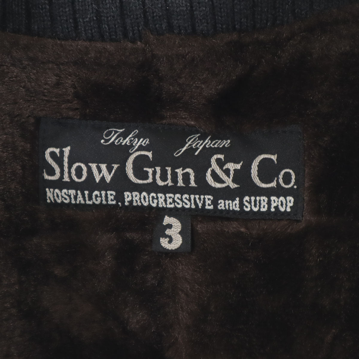 slow gun & co スローガンアンドコー 日本製 切替 ジャケット 3 ブラック 袖レザー レディース
