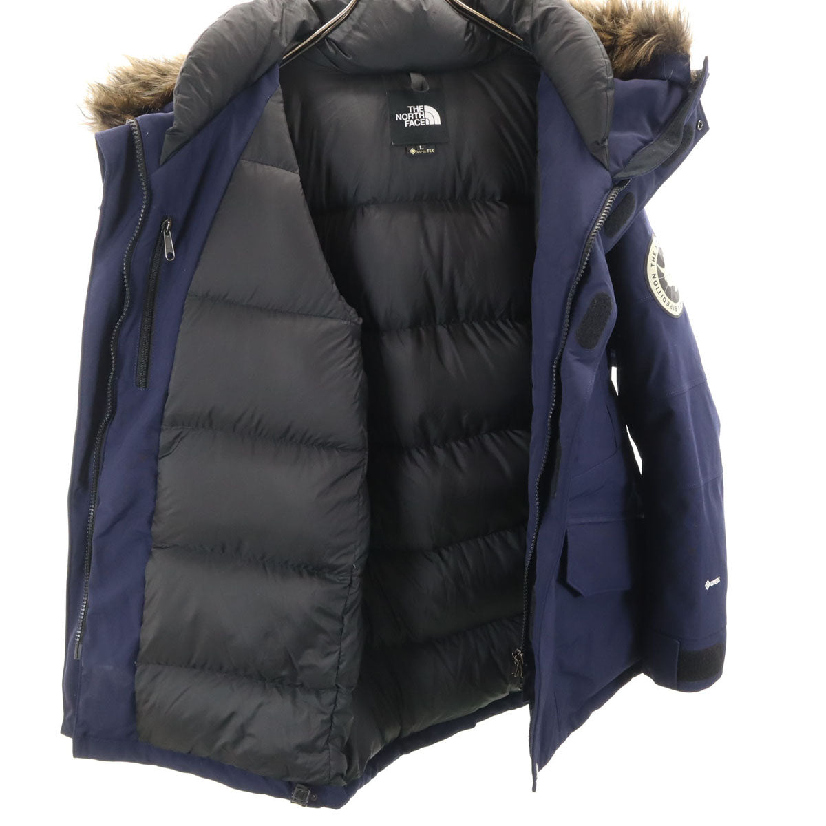 美品 THE NORTH FACE ノースフェイス 光電子 アンタークティカ ダウンパーカー L ネイビー ND92032 アウトドア メンズ