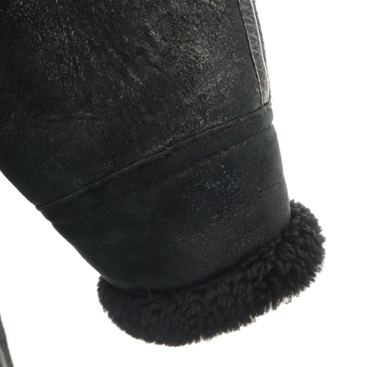 AVIREX アヴィレックス B-7 ムートン フライトジャケット M ブラック アラスカ メンズ