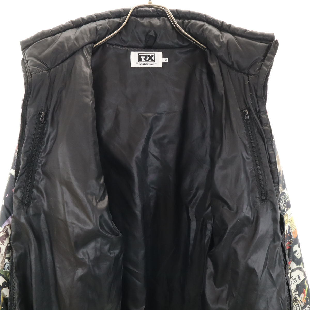 美品 HYSTERIC GLAMOUR ヒステリックグラマー ロイヤルトラックス RX 日本製 中綿ジャケット M ブラック メンズ