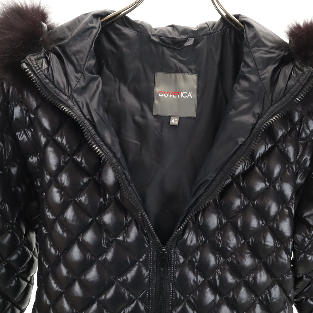 DUVETICA デュベティカ ブルガリア製 ダウンジャケット 40 ブラック系 レディース