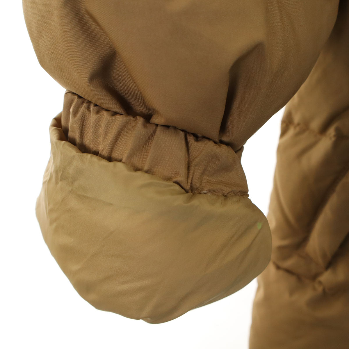 MONCLER モンクレール ファー付き ダウンジャケット 0 0 カーキベージュ レディース