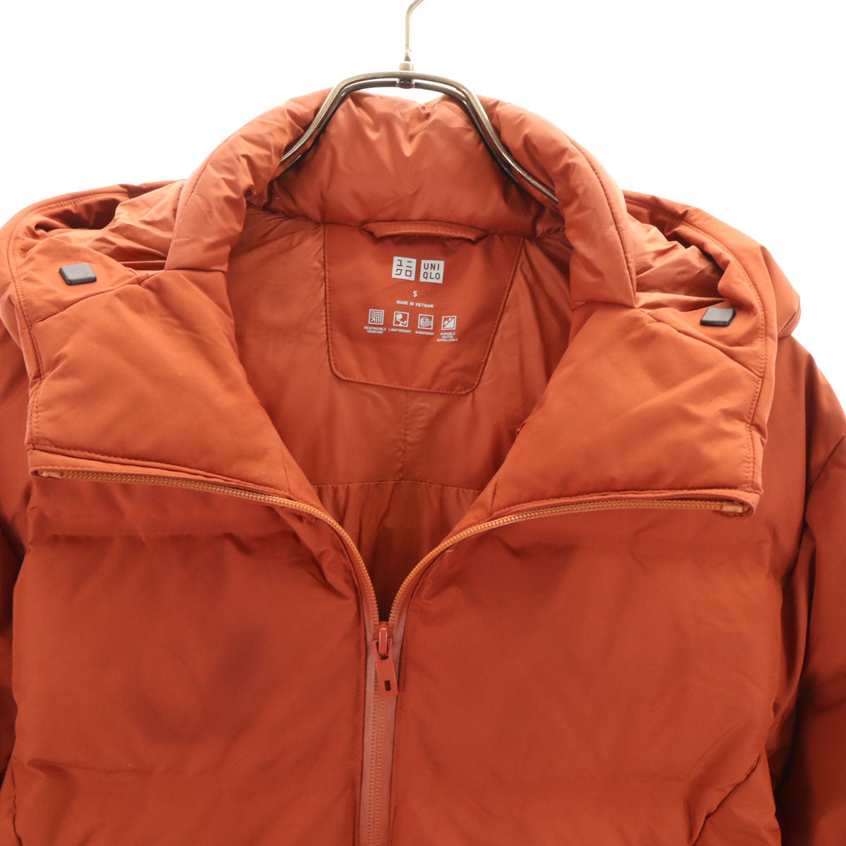 UNIQLO ユニクロ シームレス ダウンパーカー S テラコッタ メンズ
