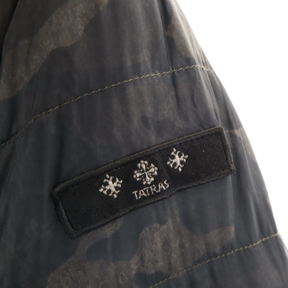 TATRAS タトラス ポーランド製 カモフラ ダウンジャケット 1 グレー系 リバーシブル メンズ