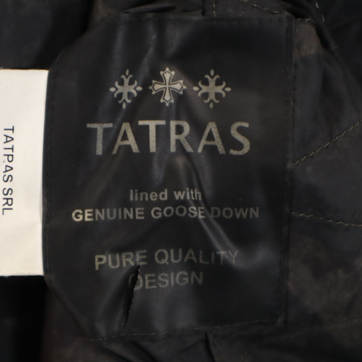 TATRAS タトラス ポーランド製 カモフラ ダウンジャケット 1 グレー系 リバーシブル メンズ