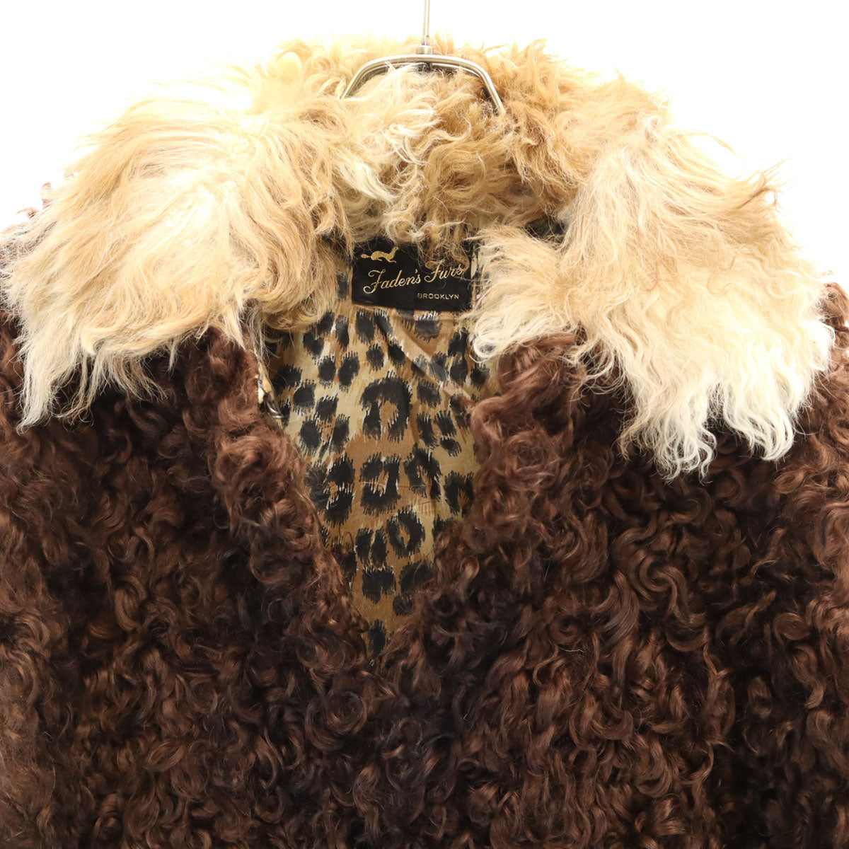 FADENS FURS 80s ヴィンテージ ファー ジャケット ブラウン系 レディース