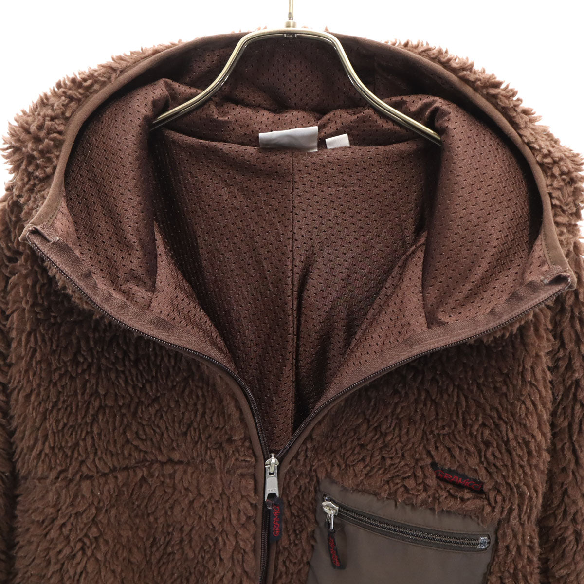 Gramicci グラミチ ボア フリースジャケット M ブラウン メンズ