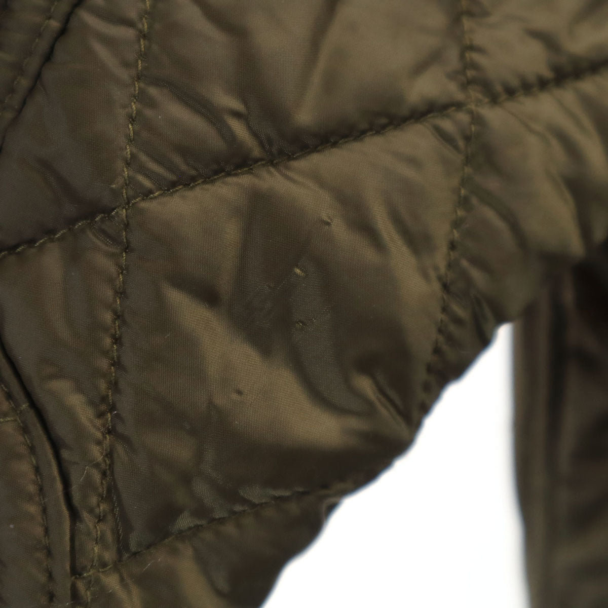 BURBERRY BRIT バーバリーブリット キルティングコート XS カーキ レディース