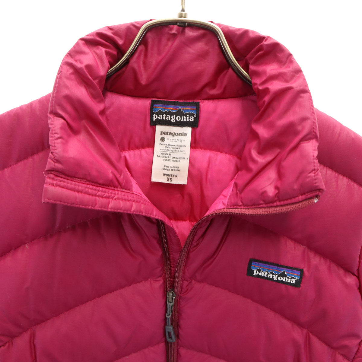 patagonia パタゴニア ダウンジャケット XS ピンク 84835FA11 アウトドア 収納袋付き レディース