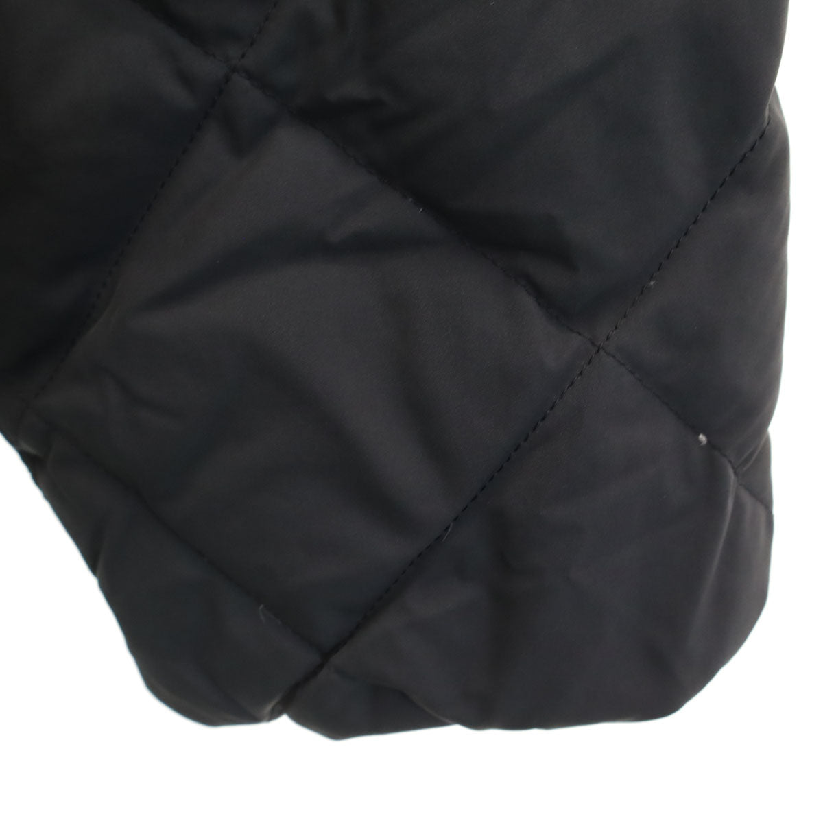 TAION タイオン UNFILO アンフィーロ コラボ ノーカラー キルティング ダウンジャケット ブラック レディース