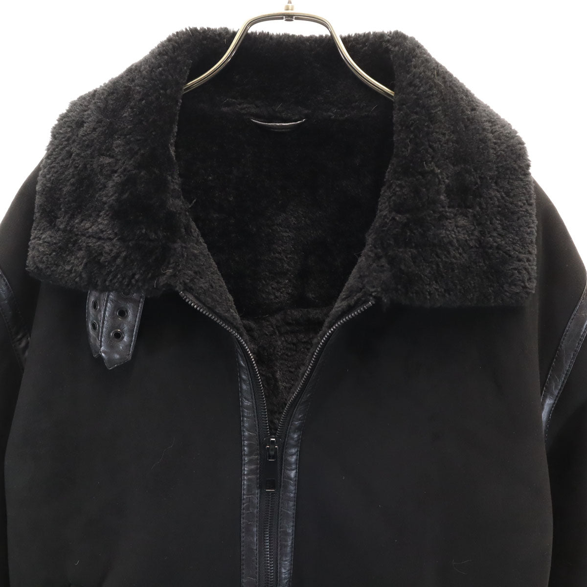 ZARA ザラ スエード ジャケット XL ブラック 裏ボア メンズ