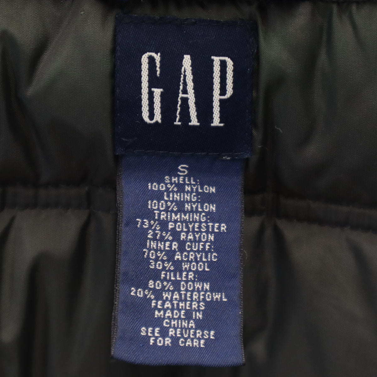 GAP ギャップ 90s オールド ダウンジャケット S ブルー メンズ