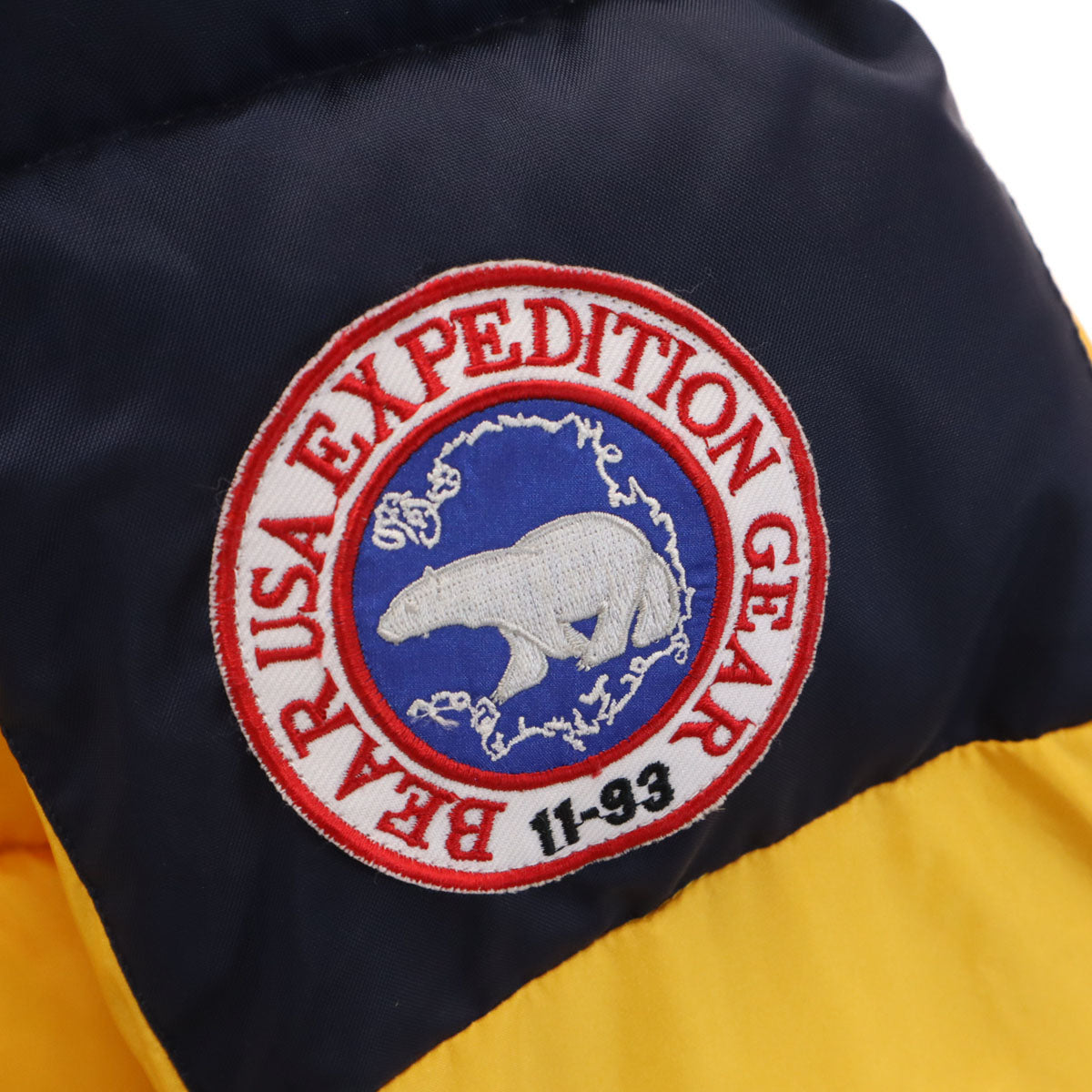 Bear ベアー 90s オールド スノーボード ダウンジャケット L イエロー スキー メンズ