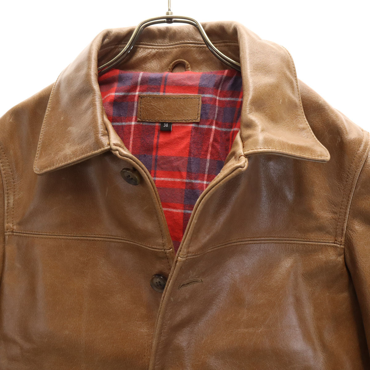 90s オールド レザージャケット 38 キャメル メンズ