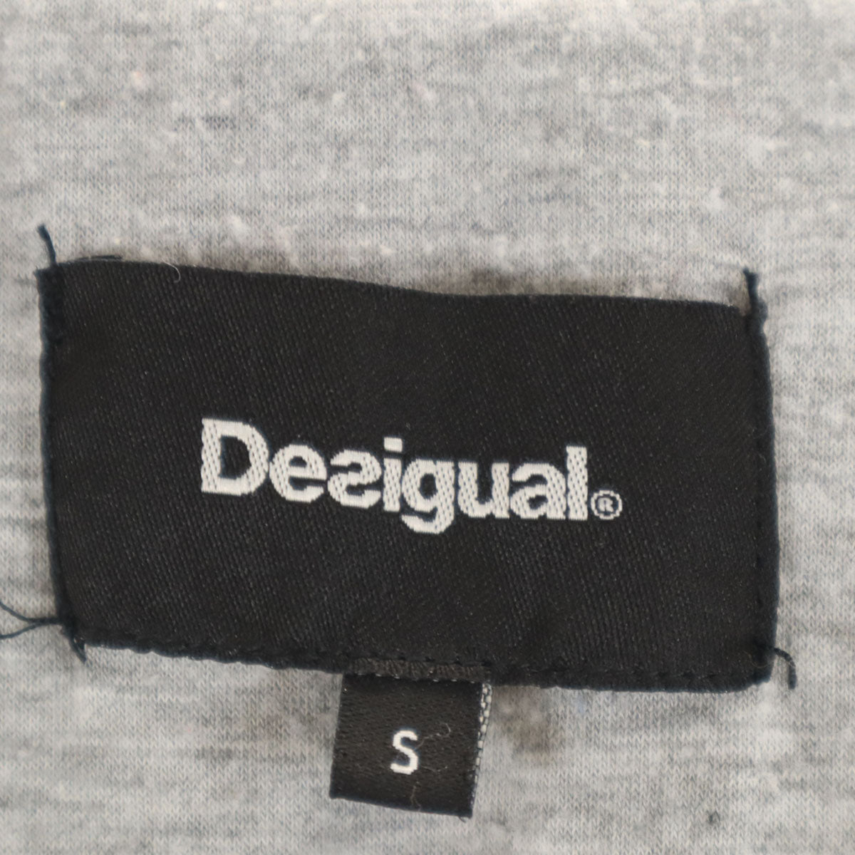 Desigual デシグアル 異素材切り替え ジャケット S ブラック レザーライク袖 メンズ