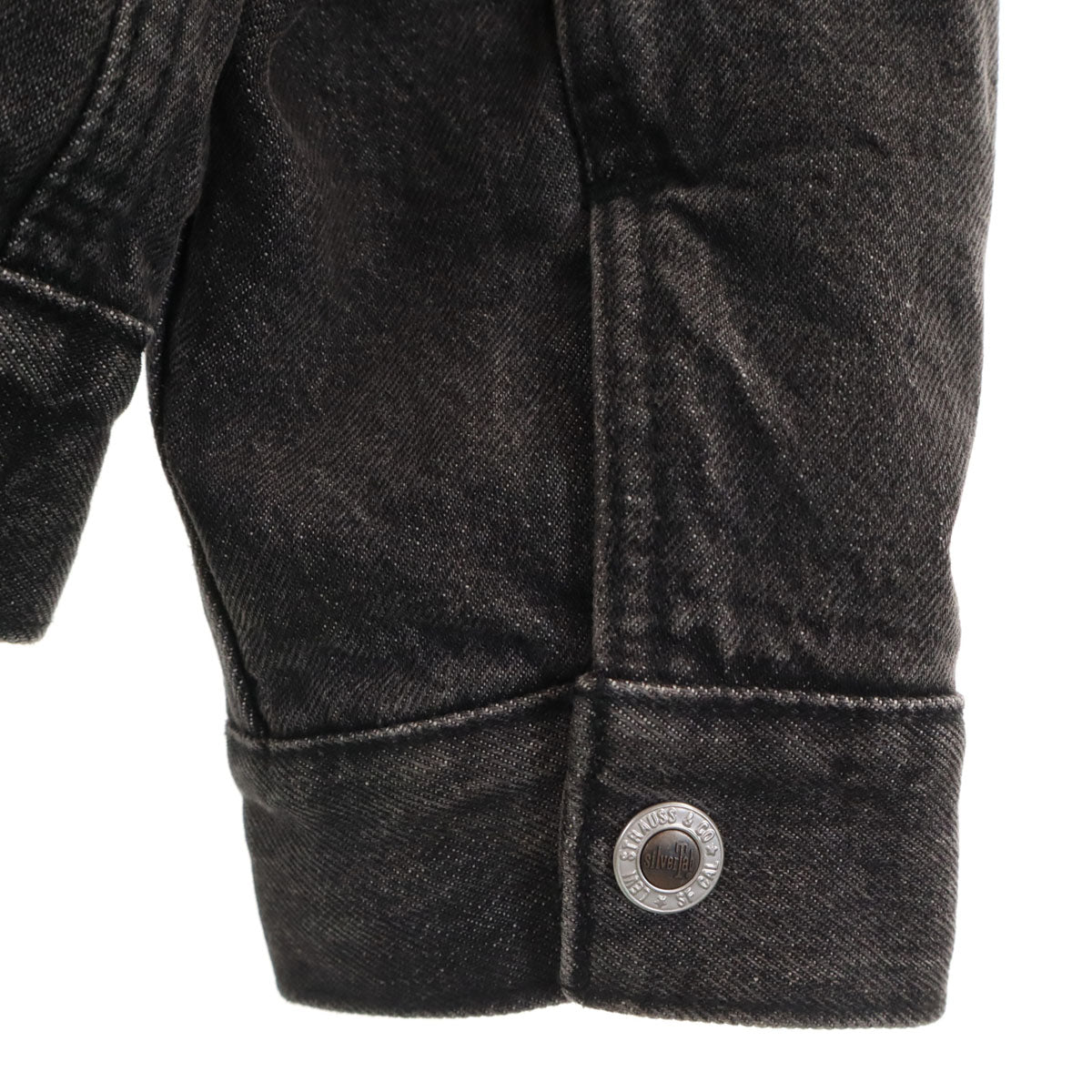 Levi's リーバイス シルバータブ 裏ボア デニムジャケット M ブラック ジージャン メンズ