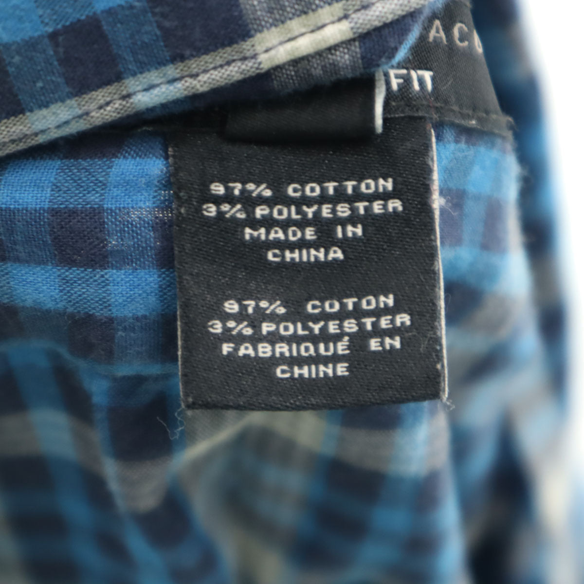 MARC BY MARC JACOBS マークバイマークジェイコブス チェック柄 長袖 SHRUNKEN FIT シャツ S ブルー ロールアップ袖 レディース