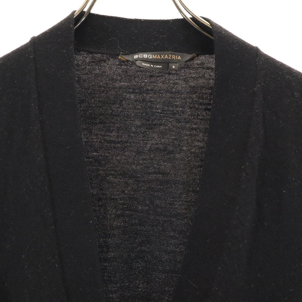 BCBGMAXAZRIA ビーシービージーマックスアズリア Vネック ニットベスト S ブラック レディース