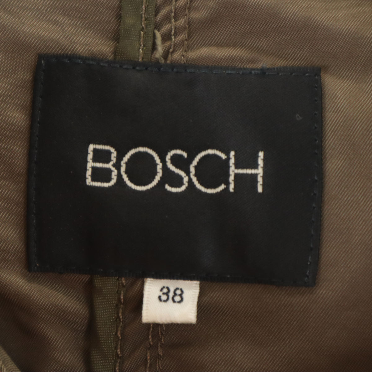 BOSCH ボッシュ トレンチ ジャケット 38 カーキブラウン レディース