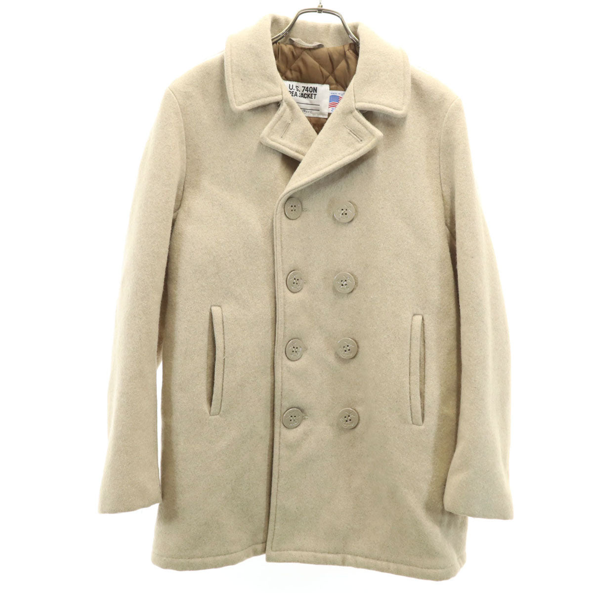 schott ショット 90s USA製 オールド ピーコート 20 ベージュ U.S.740N メンズ