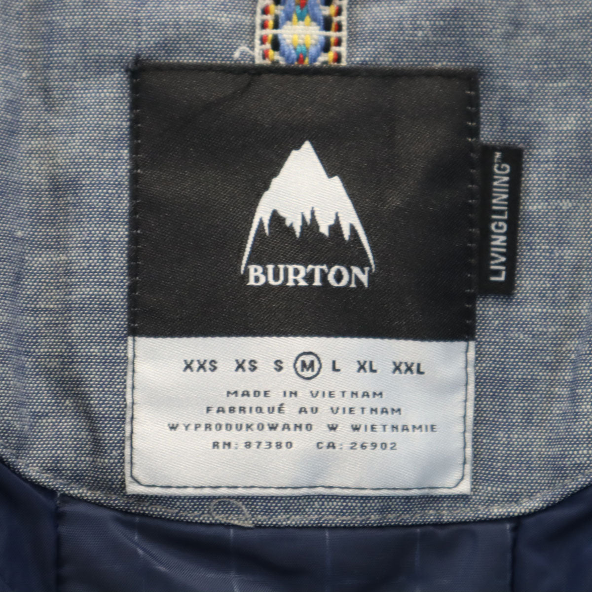 BURTON バートン スノーボード ジェットセット ジャケット M ネイビー系 中綿 レディース