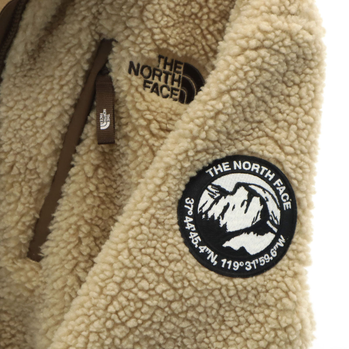 美品 THE NORTH FACE ザノースフェイス ボア フリースジャケット M ベージュ アウトドア NJ4FN50K メンズ
