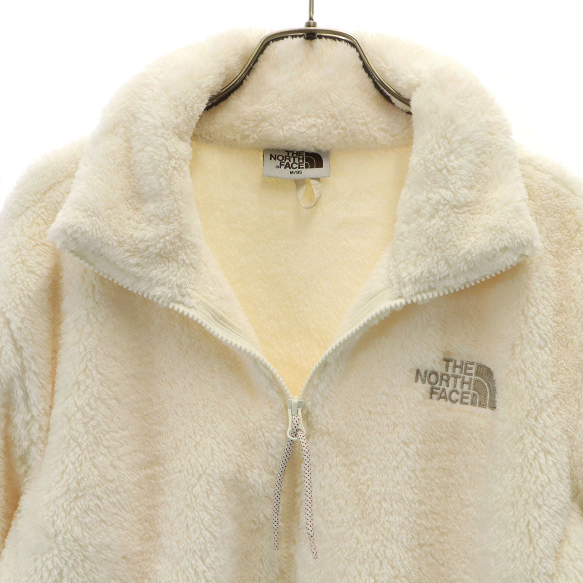 美品 THE NORTH FACE ザノースフェイス フリースジャケット M クリーム系 アウトドア NJ4FP57K メンズ