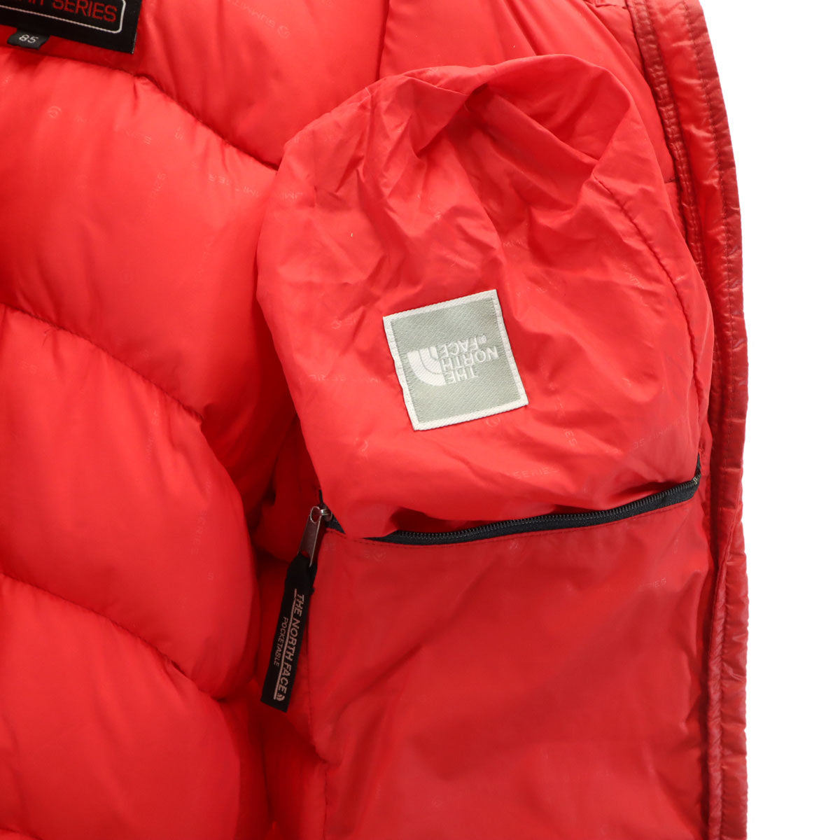 THE NORTH FACE ノースフェイス サミットシリーズ ダウンジャケット 85 レッド NDW9691Z アウトドア ポケッタブル レディース
