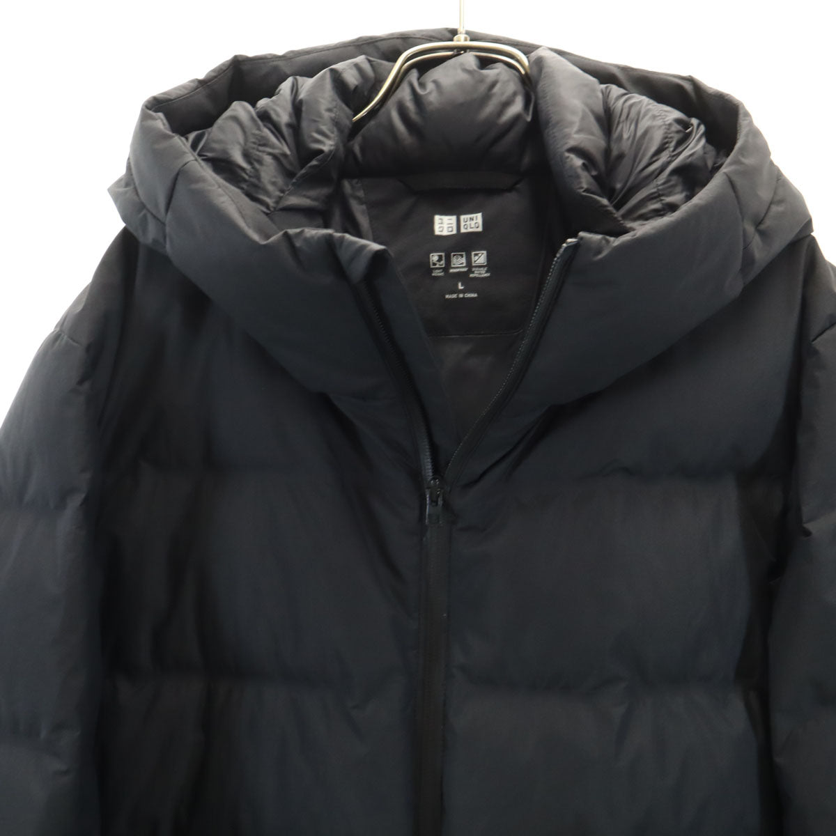 UNIQLO ユニクロ シームレス ダウンジャケット L ブラック メンズ
