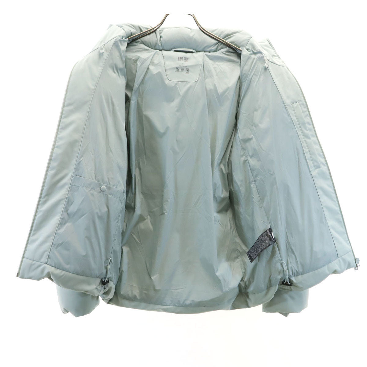 UNIQLO ユニクロ シームレス ダウンジャケット S グレー メンズ