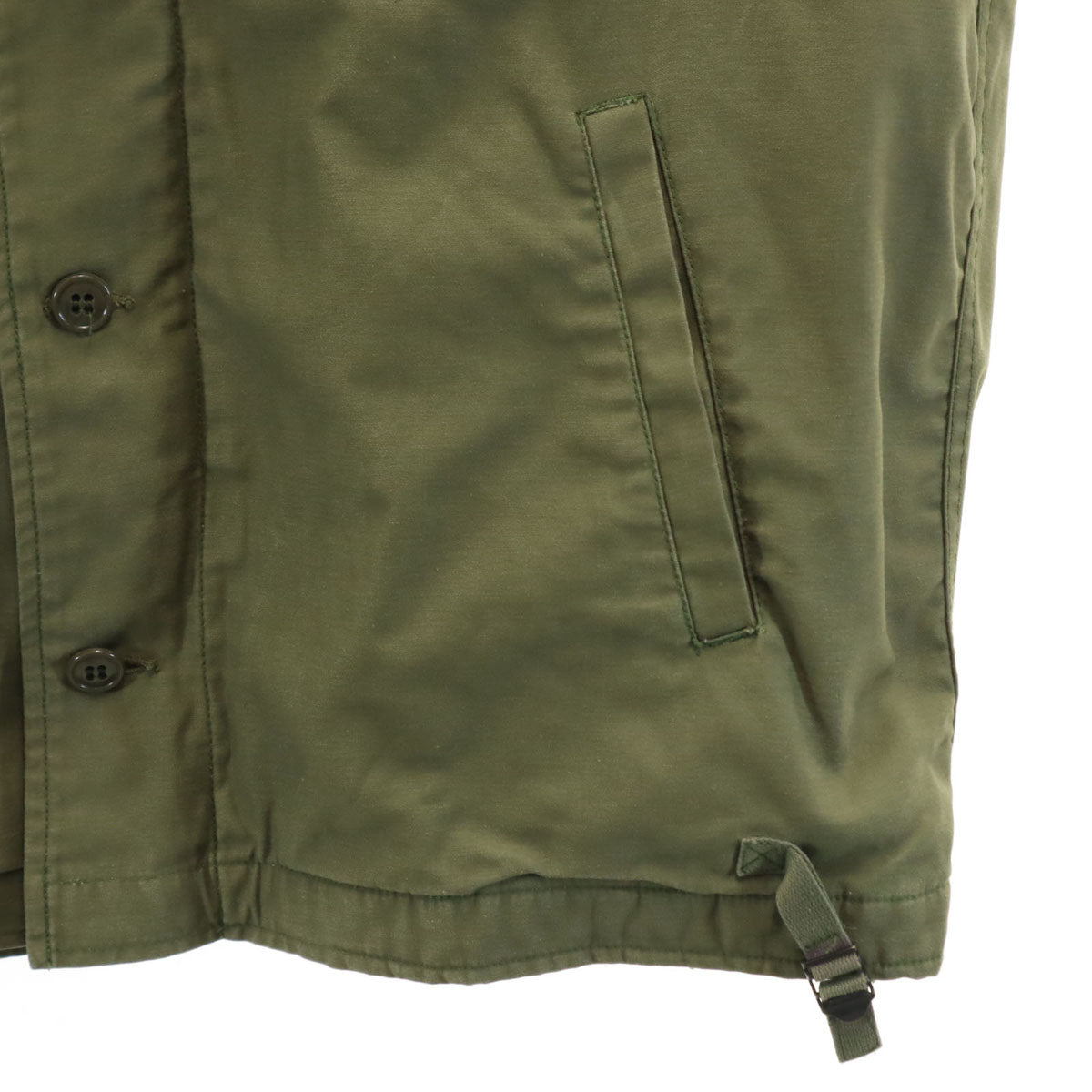 HOUSTON ヒューストン A2 デッキジャケット ミリタリージャケット 40 カーキ メンズ