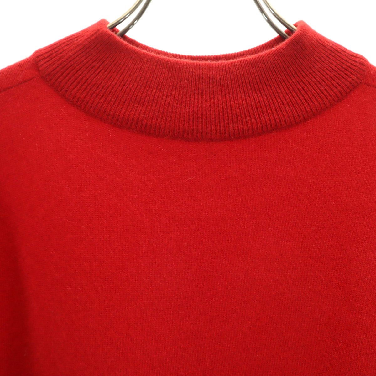 BALLANTYNE バランタイン スコットランド製 カシミヤ100% 長袖 セーター 4 レッド ニット メンズ