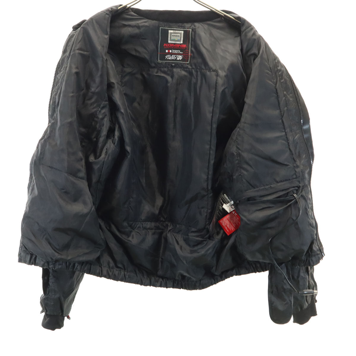 KOMINE コミネ オートバイ 12Vエレクトリックウォームシステムインナー ジャケット M ブラック 中綿 電熱ライニング メンズ